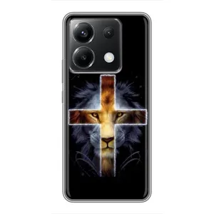 Чехлы для Поко Х6 (5G) (Крест Иисуса) (Иисус Лев)