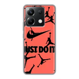 Силіконовый Чохол Nike Air Jordan на Поко Х6 (5G) (Just Do It)