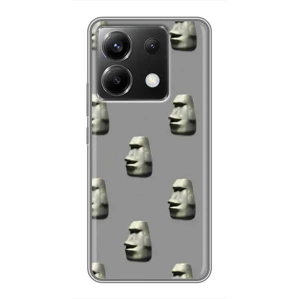 Чехол с рисунком «Каменное лицо» для Xiaomi POCO X6 5G Чехол с рисунком «Каменное лицо» для Xiaomi POCO X6 5G