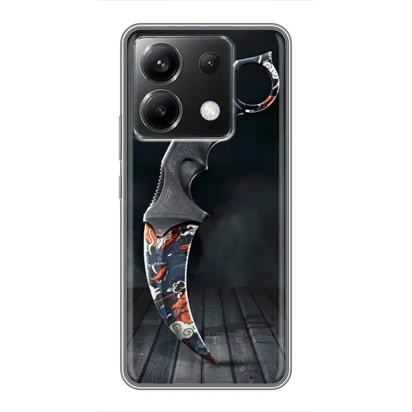 Чехол с рисунком «Кинжал КС ГО» для Xiaomi POCO X6 5G Чехол с рисунком «Кинжал КС ГО» для Xiaomi POCO X6 5G