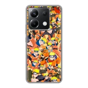Чехлы с принтом Наруто на Xiaomi POCO X6 5G (Коллаж Наруто)