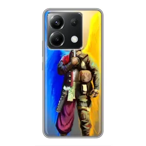 Чехол с картинкой (Патриотический КОЗАК) на Xiaomi POCO X6 5G (Козак с крыльями)