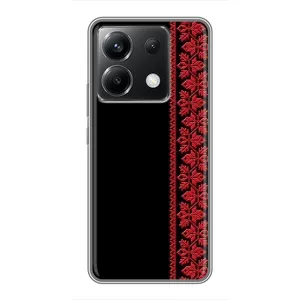 Силиконовый Чехол на Xiaomi POCO X6 5G (Красная Вышиванка)