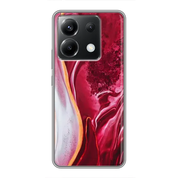 Чехол с рисунком «Красный мрамор» для Xiaomi POCO X6 5G Чехол с рисунком «Красный мрамор» для Xiaomi POCO X6 5G