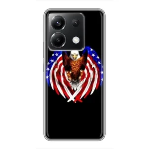 Чохол Прапор USA для Xiaomi POCO X6 5G (Крила США)