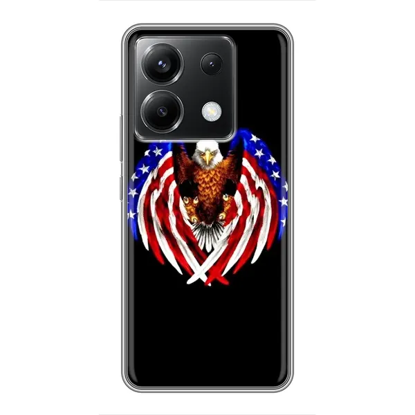Чехол с рисунком «Крылья США» для Xiaomi POCO X6 5G