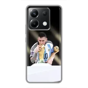 Чехлы Лео Месси Аргентина для Xiaomi POCO X6 5G (Кубок Мира)