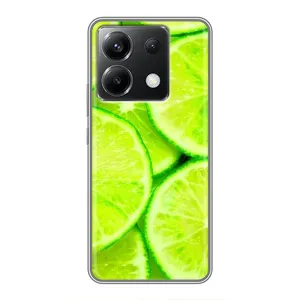 Чехол с изображением вкусной еды для Xiaomi POCO X6 5G (Лайм)