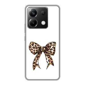 Чехол банты для Xiaomi POCO X6 5G (Леопардовый принт)