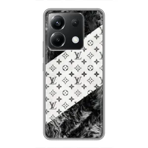 Чохол Стиль Louis Vuitton на Xiaomi POCO X6 5G (LV на білому)
