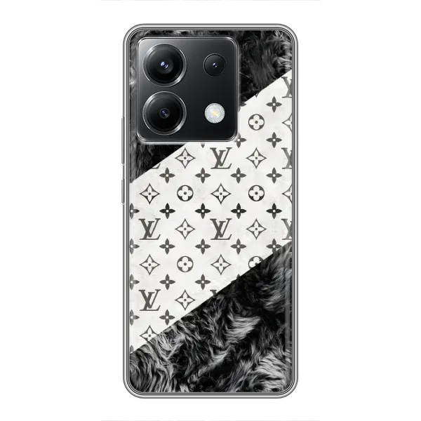 Чехол с рисунком «LV на белом» для Xiaomi POCO X6 5G