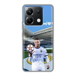 Чехол (TPU) с Футболистом на Xiaomi POCO X6 5G (Mbappe Real)