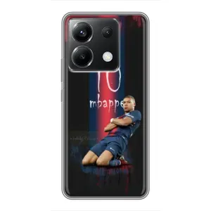 Чехол (TPU) с Футболистом на Xiaomi POCO X6 5G (MBAPPE 10)