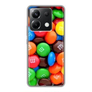 Чехол с изображением вкусной еды для Xiaomi POCO X6 5G (Разноцветные M&M'S)