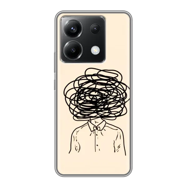 Чехол с рисунком «Мысли» для Xiaomi POCO X6 5G