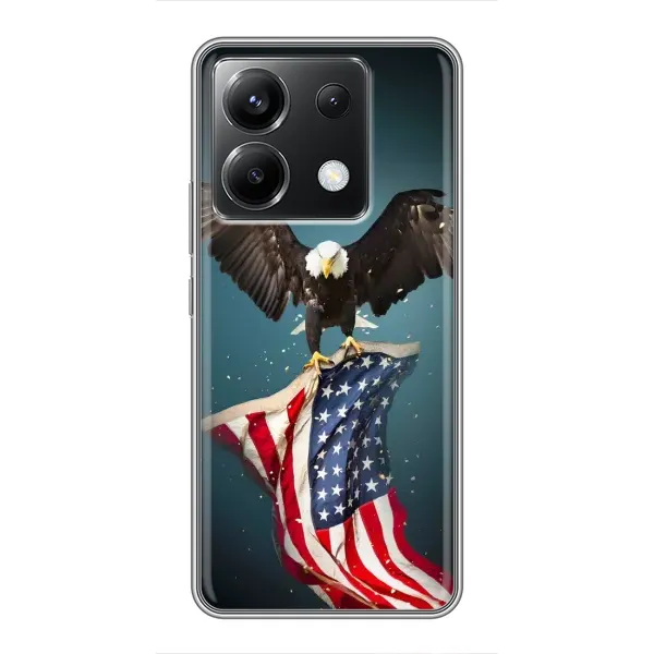 Чехол с рисунком «Орел и флаг» для Xiaomi POCO X6 5G