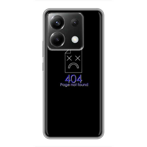 Чохол з малюнком «Помилка 404» для Xiaomi POCO X6 5G Чохол з малюнком «Помилка 404» для Xiaomi POCO X6 5G