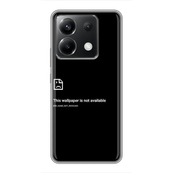 Чохол з малюнком «Помилка» для Xiaomi POCO X6 5G Чохол з малюнком «Помилка» для Xiaomi POCO X6 5G
