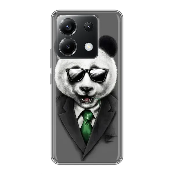 Чехол с рисунком «Панда в очках» для Xiaomi POCO X6 5G Чехол с рисунком «Панда в очках» для Xiaomi POCO X6 5G
