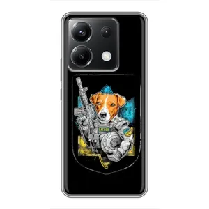 Чехол с принтом для Xiaomi POCO X6 5G (Патрон Воин)