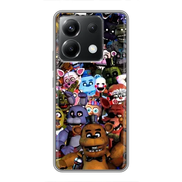 Чехол с рисунком «Персонажи Фредди» для Xiaomi POCO X6 5G