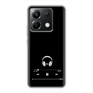 Чохол з картинками на чорному фоні для Xiaomi POCO X6 5G (Плеєр)