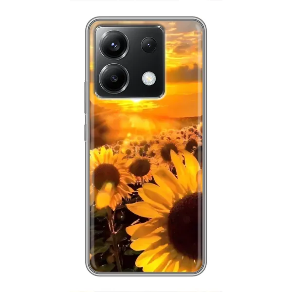 Чехол с рисунком «поле подсолнухов» для Xiaomi POCO X6 5G