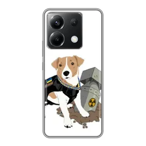 Чехол с принтом Собаки Патрон для Xiaomi POCO X6 5G (Пёс Патрон с ракетой)