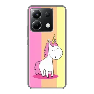 Чехол Unicorn на Xiaomi POCO X6 5G (Радужный Единорог)