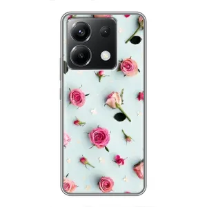 Чехлы с принтом Розочки для Xiaomi POCO X6 5G (Разные цветы)