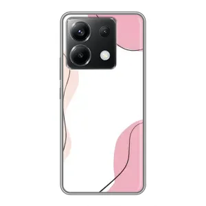 Чехол цветочный дизайн для Xiaomi POCO X6 5G (Розовый фон)