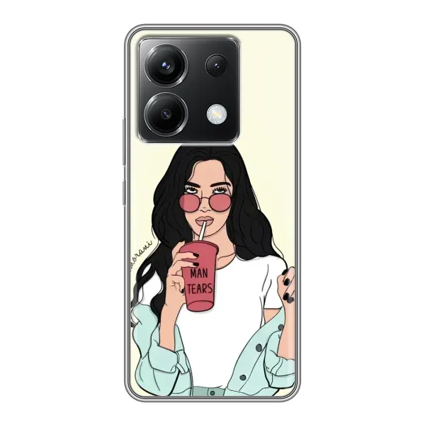 Чехол с рисунком «С напитком» для Xiaomi POCO X6 5G Чехол с рисунком «С напитком» для Xiaomi POCO X6 5G