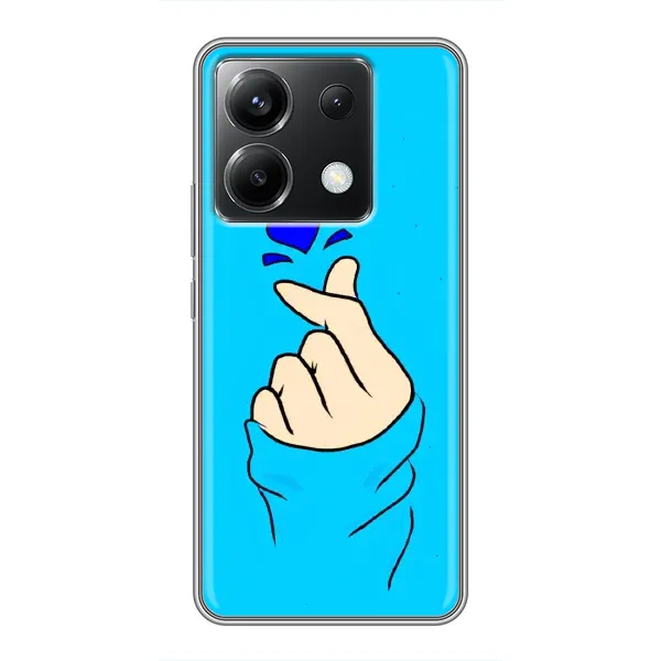 Чехол с рисунком «Сердце на синем» для Xiaomi POCO X6 5G Чехол с рисунком «Сердце на синем» для Xiaomi POCO X6 5G