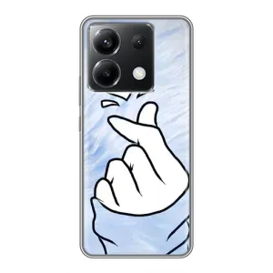 Чехлы (Знак сердечка) на Xiaomi POCO X6 5G (Сердечка знак)