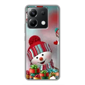 Чохли на Новий Рік Xiaomi POCO X6 5G (Сніговик в шапці)
