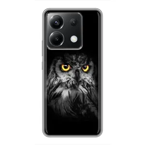 Чохли з принтом СОВИ для Xiaomi POCO X6 5G (Сова на чорному)