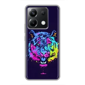 Силіконовий бампер з картинкою звірів для Xiaomi POCO X6 5G (Тигр-Арт)