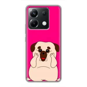 Чохол (ТПУ) Милі песики для Xiaomi POCO X6 5G (Веселий Мопсік)