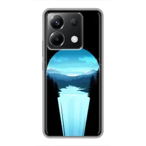Летний Чехол на Xiaomi POCO X6 5G (Синий Водопад)
