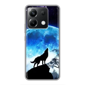 Чохол з Вовком на Xiaomi POCO X6 5G (Виє на місяць)
