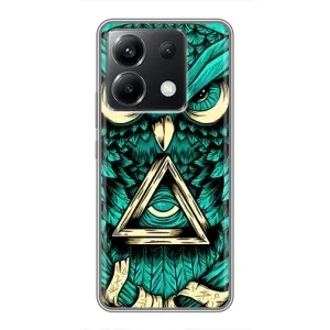 Чохли з принтом СОВИ для Xiaomi POCO X6 5G (Зелена сова)