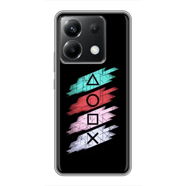 Чехол с рисунком «Значки Sony» для Xiaomi POCO X6 5G Чехол с рисунком «Значки Sony» для Xiaomi POCO X6 5G