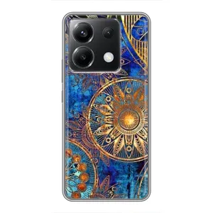 Чохли з сенсом на Xiaomi POCO X6 5G (Золоті узори)