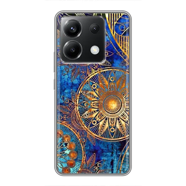 Чехол с рисунком «Золотые узоры» для Xiaomi POCO X6 5G