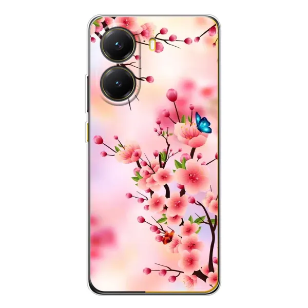 Чехол с рисунком «Бабочки на сакуре» для Xiaomi POCO X7 Pro Чехол с рисунком «Бабочки на сакуре» для Xiaomi POCO X7 Pro