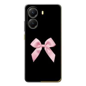 Чехол банты для Xiaomi POCO X7 Pro (Бант на черном)