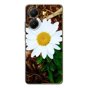Чехол с ромашками на Xiaomi POCO X7 Pro (Белая ромашка)