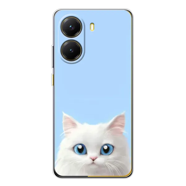 Чехол с рисунком «Белый кот» для Xiaomi POCO X7 Pro Чехол с рисунком «Белый кот» для Xiaomi POCO X7 Pro