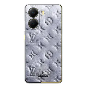Текстурный Чехол Louis Vuitton для Поко Х7 Про (Белый ЛВ)