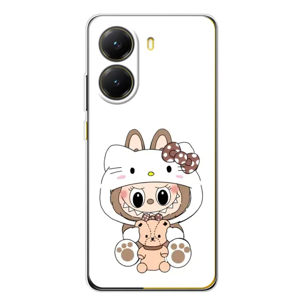 Чехол с рисунком «Белый Лабубу» для Xiaomi POCO X7 Pro Чехол с рисунком «Белый Лабубу» для Xiaomi POCO X7 Pro